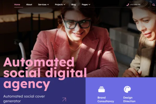 Creative Agency Website Screenshot