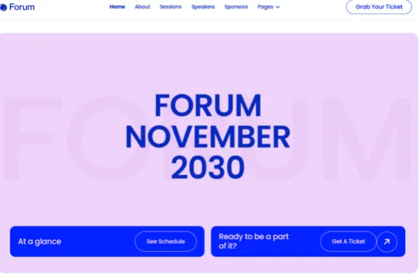 Forum Website Screenshot